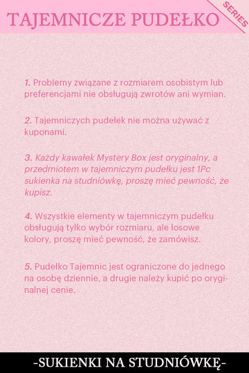 ZAPAKA TAJEMNICZE PUDEŁKO z 1Pc Sukienka Na Studniówkę